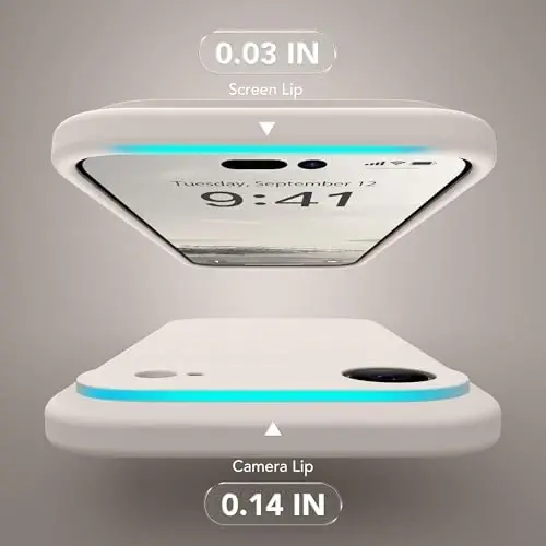 SuydanBox Magnetic for iPhone Air Case, Compatible with MagSafe, [Full Camera Protection][Screen Protector] Silicone Shockproof Protective Phone Case for iPhone 17 Air 6.5