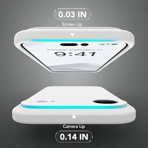 SuydanBox Magnetic for iPhone Air Case, Compatible with MagSafe, [Full Camera Protection][Screen Protector] Silicone Shockproof Protective Phone Case for iPhone 17 Air 6.5