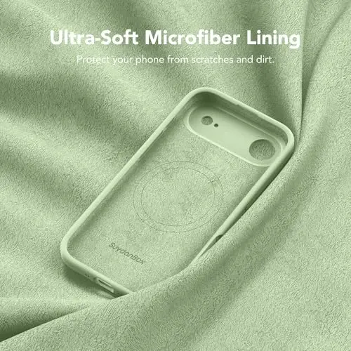 SuydanBox Magnetic for iPhone Air Case, MagSafe bilan mos keladi, [To'liq kamera muhofazasi][Ekran himoyachisi] Silikon zarbga chidamli himoya telefon g'ilofi iPhone 17 Air 6.5