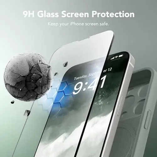 SuydanBox Magnetic iPhone 13 Pro G‘ilofi, MagSafe bilan mos, [Kamera To‘liq Himoyasi][Ekran Himoyachisi] iPhone 13 Pro 6.1