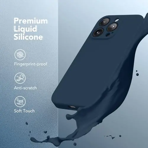 SuydanBox Magnetic iPhone 13 Pro Max uchun g‘ilof, MagSafe bilan mos, [Kamera uchun to‘liq himoya][Ekran himoyachisi] Silikon zarbaga chidamli himoya g‘ilofi iPhone 13 Pro Max 6.7
