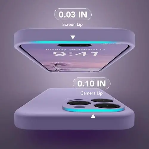 SuydanBox Magnetic iPhone 15 Pro g‘ilofi, MagSafe bilan mos, [To‘liq kamera himoyasi][Ekran himoyachisi] Silikon zarbga chidamli himoya g‘ilofi, iPhone 15 Pro 6.1