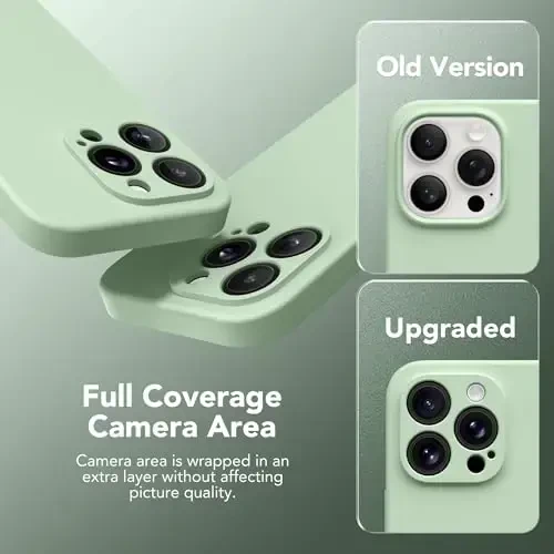 SuydanBox Magnetic iPhone 15 Pro uchun g'ilof, MagSafe bilan mos, [To'liq kamera himoyasi][Ekran himoyasi] Silikon zarbga chidamli himoya telefon g'ilofi iPhone 15 Pro 6.1