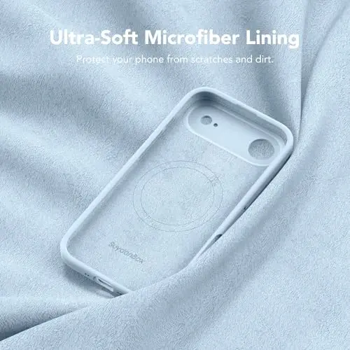 SuydanBox Magnetic iPhone Air g'ilofi, MagSafe bilan mos, [Kamera to'liq himoyasi][Ekran himoyachisi] Silikon zarbga chidamli himoya g'ilofi, iPhone 17 Air 6.5