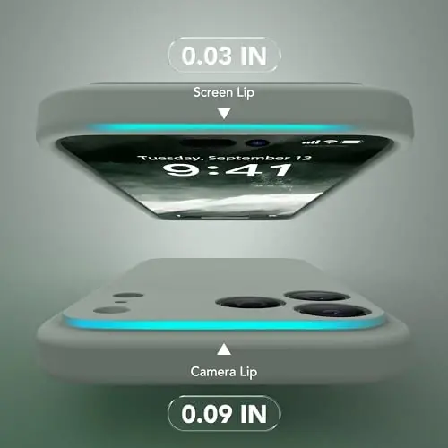 SuydanBox Магнитный чехол для iPhone 17 Pro Max, совместимый с MagSafe, [Полная защита камеры] [Защитное стекло] Силиконовый противоударный защитный чехол для iPhone 17 Pro Max 6.9