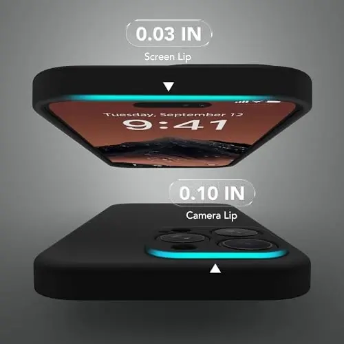 SuyndanBox Magnetic for iPhone 15 Pro Case, Compatible with MagSafe, [Full Camera Protection][Screen Protector] Silicone Shockproof Protective Phone Case for iPhone 15 Pro 6.1