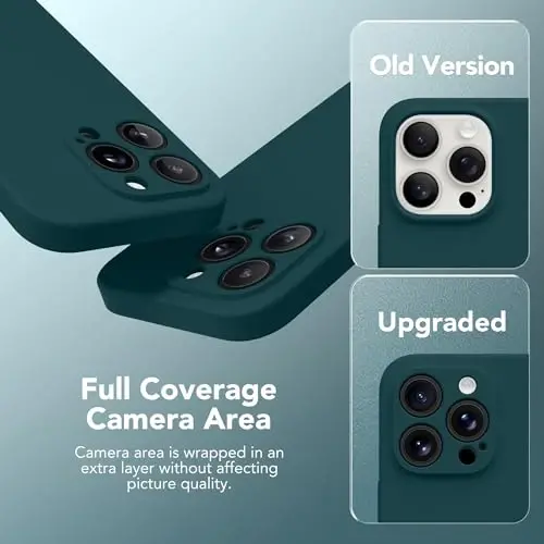 SuyndanBox Magnetic for iPhone 15 Pro Case, Compatible with MagSafe, [Full Camera Protection][Screen Protector] Silicone Shockproof Protective Phone Case for iPhone 15 Pro 6.1
