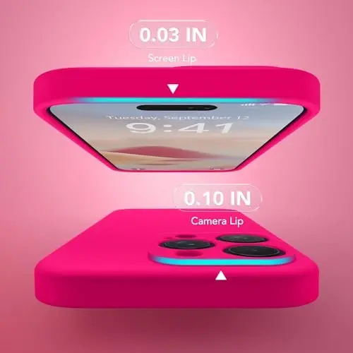 SuydanBox Magnetic for iPhone 16 Pro Case, Compatible with MagSafe, [Full Camera Protection][Screen Protector] Silicone Shockproof Protective Phone Case for iPhone 16 Pro 6.3