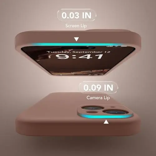 SuyydanBox Magnetic for iPhone 15 Case, Compatible with MagSafe, [Screen Protector + Full Camera Protection], Silicone Shockproof Anti-Scratch Protective Phone Case for iPhone 15 6.1