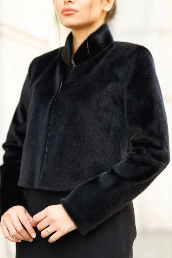 Свадебный шарф, мех, куртка, Свадебный шарф с хвостом - 4