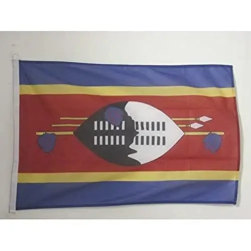 Swaziland NAUTICAL Flag 18'' x 12'' - Swazi flags 30 x 45 cm. - Banner 12x18 in for boat - AZ FLAG - AZ FLAG