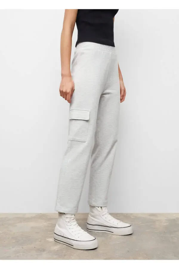 Светло-серые штаны для девочек - 7