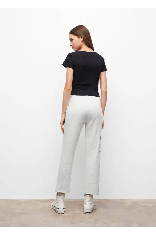 Светло-серые штаны для девочек - 10