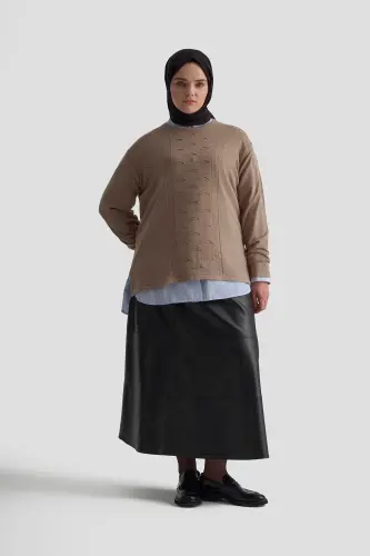 Свитер Armine 23Kd9006 Ореховый - 3