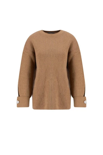 Свитер Armine с боковыми разрезами (24Kd4201) Верблюжий - 6