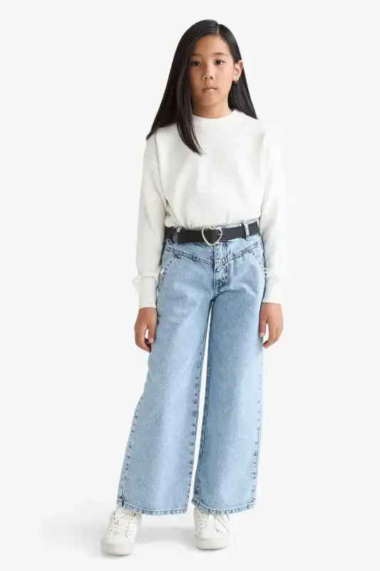 Свитер для девочек стандартной посадки с круглым вырезом C6902A824AU - 2