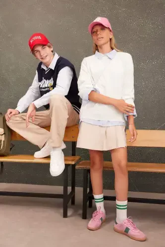 Свитер для девочек стандартной посадки с круглым вырезом C6902A824AU - 8