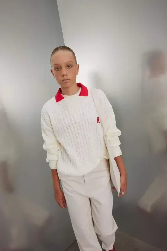 Свитер для девочек стандартной посадки с круглым вырезом C6973A824AU - 1