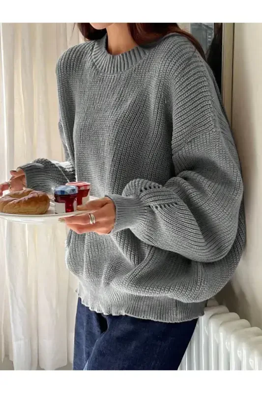 Свитер оверсайз для женщин Dier Moda - 3