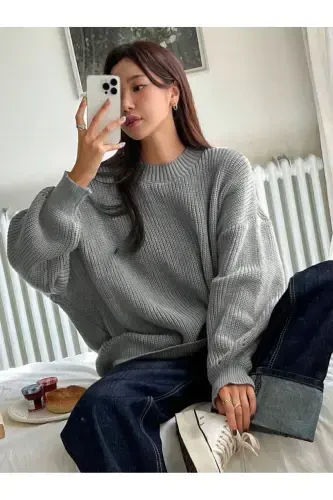 Свитер оверсайз для женщин Dier Moda - 4