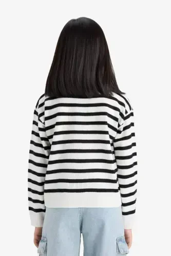 Свитер с круглым вырезом для девочек стандартной посадки C6903A824AU - 5