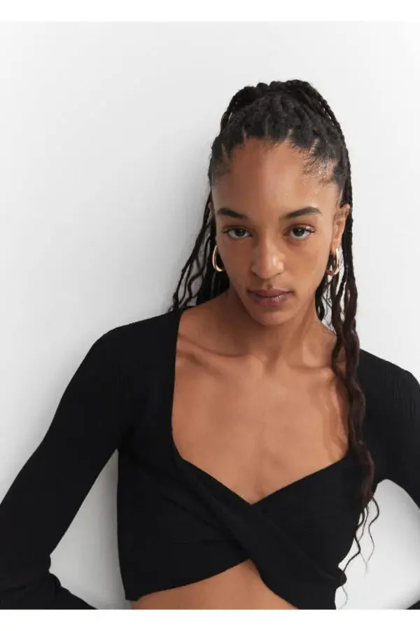 Свитер с V-образным вырезом - 6