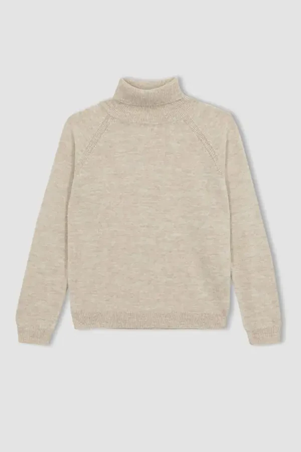 Свитер с водолазкой для девочек. - 7