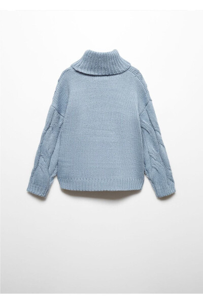 Свитер с воротником-гольф - 4