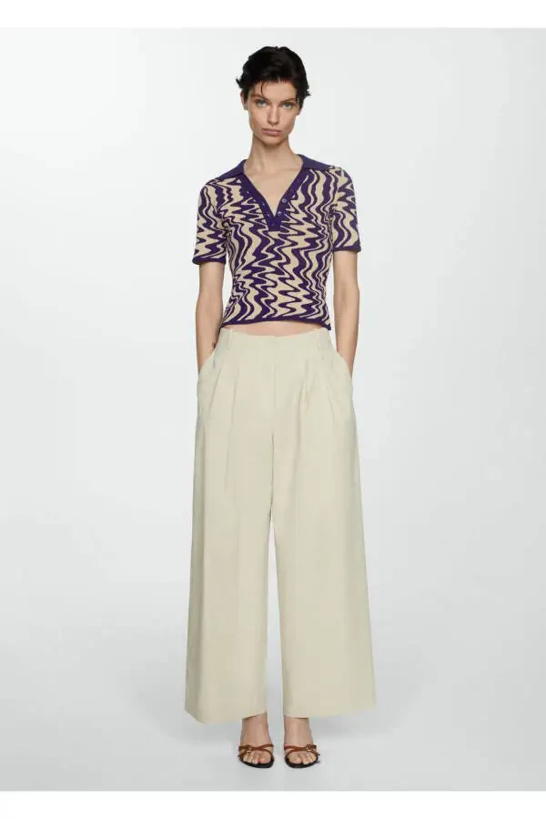 Свитер с воротником-поло - 2