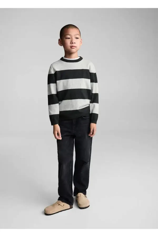 Свитер В Полоску Трикотаж - 2