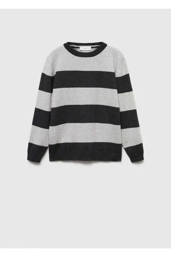 Свитер В Полоску Трикотаж - 3