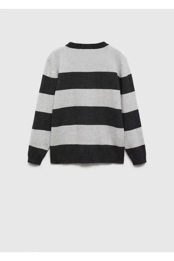 Свитер В Полоску Трикотаж - 4