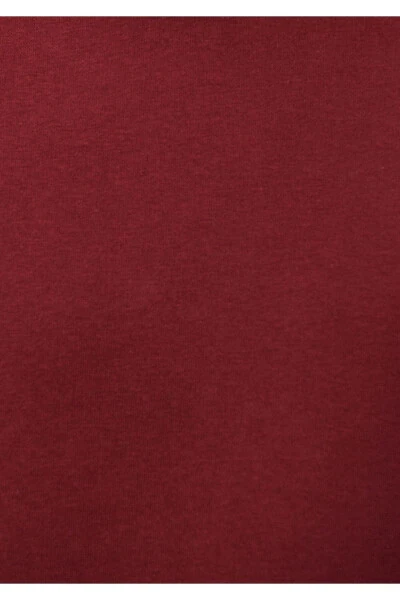 Свитшот бордовый базовый с капюшоном 0610937-85633 - 6