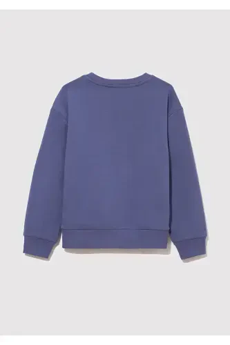 Свитшот фиолетового цвета с логотипом 7s10050-70661 - 3