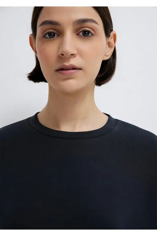 Свитшот из модала Lux Touch Tencel Tm черный 168837-900 - 7