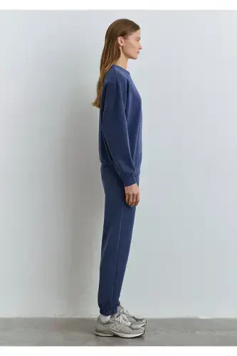 Свитшот из модала Lux Touch Tencel Tm темно-синий 168837-70491 - 4