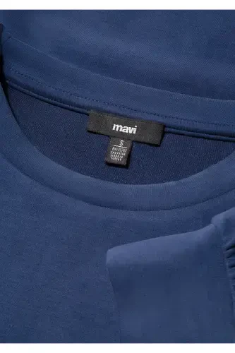 Свитшот из модала Lux Touch Tencel Tm темно-синий 168837-70491 - 6