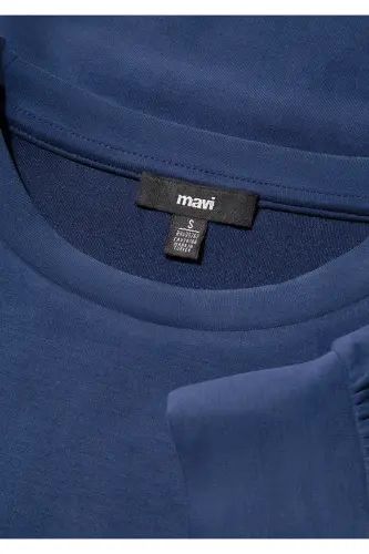 Свитшот из модала Lux Touch Tencel Tm темно-синий 168837-70491 - 6