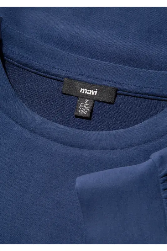 Свитшот из модала Lux Touch Tencel Tm темно-синий 168837-70491 - 6