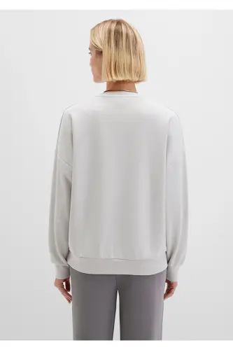 Свитшот Lux Touch Tencel Tm серый модал 168837-70074 - 5