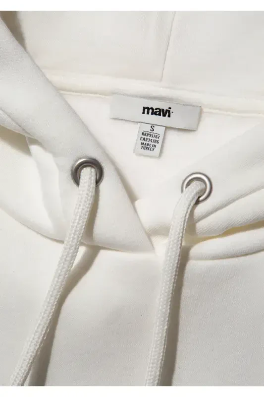 Свитшот с капюшоном экрю с логотипом 168334-81964 - 7