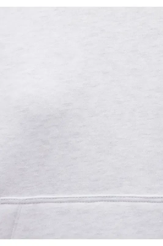 Свитшот с капюшоном светло-серого цвета Basic 167299-85438 - 7