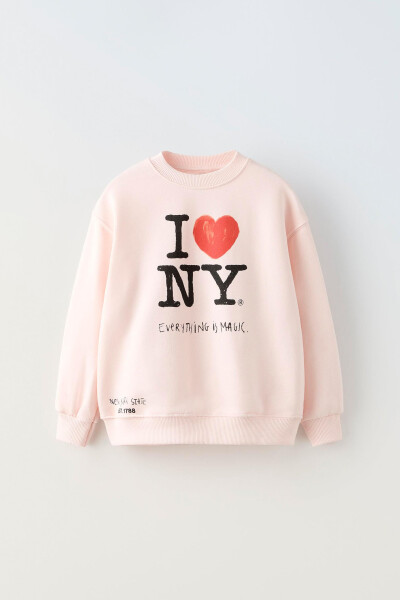 Свитшот с принтом I LOVE NY ® - Розовый - 4