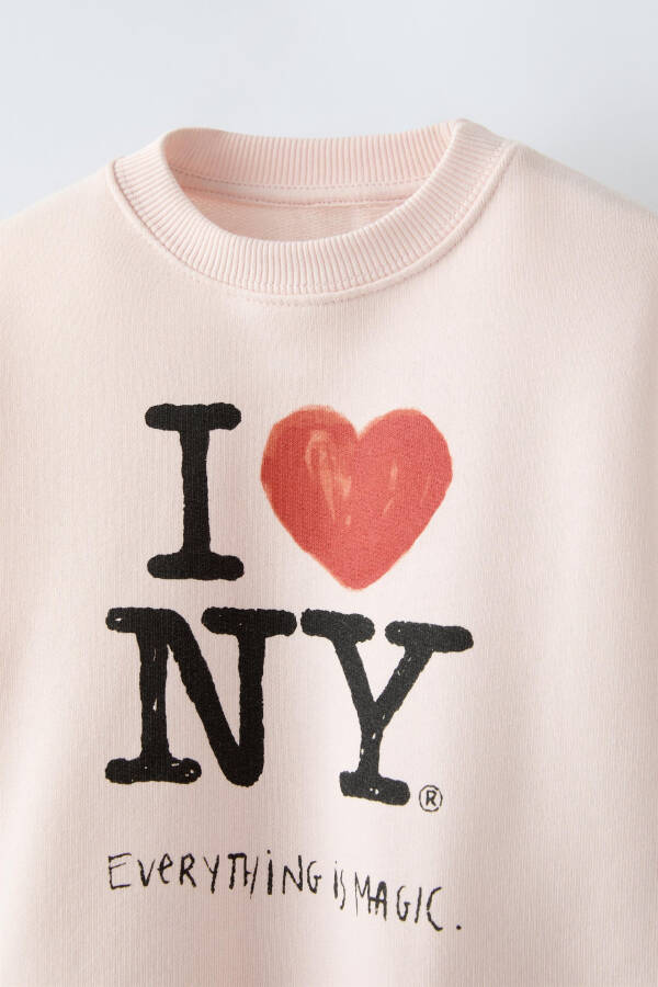 Свитшот с принтом I LOVE NY ® - Розовый - 6