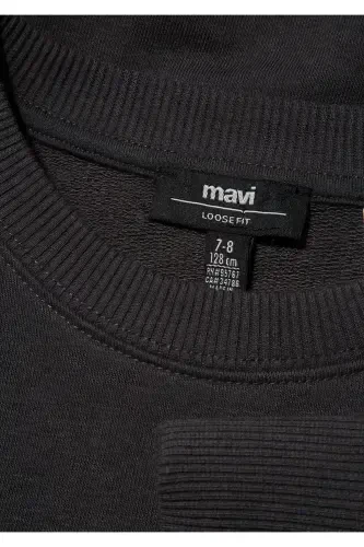 Свитшот угольного цвета с принтом Соник - 4