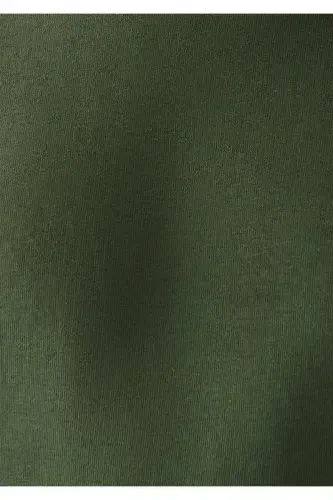 Свитшот зеленый с высоким воротником 0610965-71585-Зеленый - 6