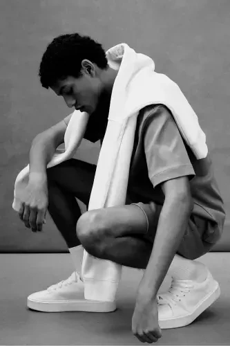 Свободная футболка - Темно-бежевый - 6