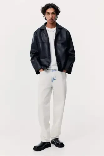 Свободные джинсы - Джинсово-синий - 1