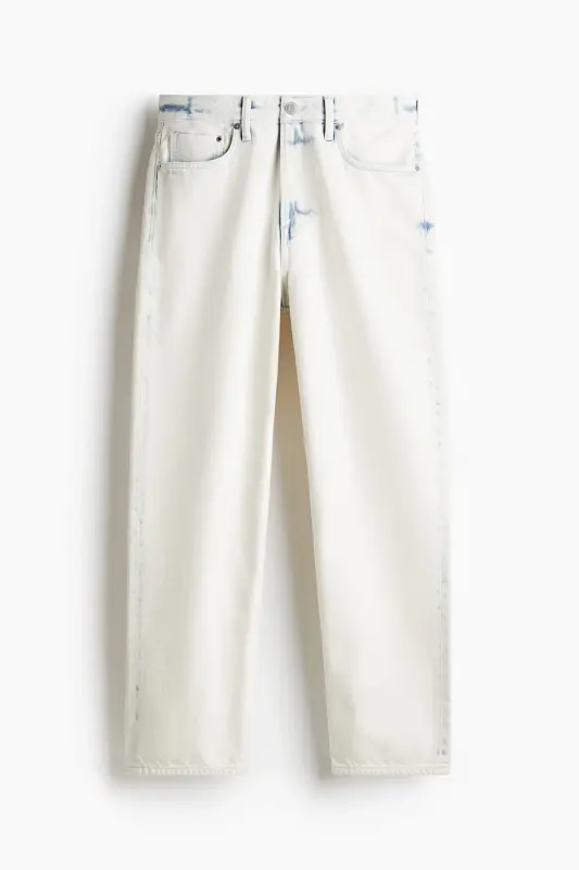 Свободные джинсы - Джинсово-синий - H&M