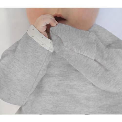 SwaddleDesigns En Yumuşak Pamuklu Bebek Pijama Elbisesi Katlanabilir Eldiven Manşetli Bebek Erkek ve Kız İçin, Yeni Doğan, 0-3 Ay - 10